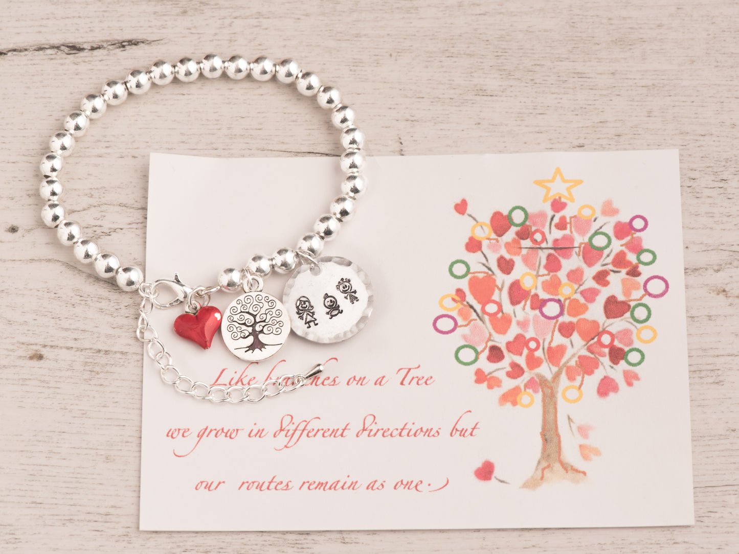 Bracciale simboli famiglia personalizzati