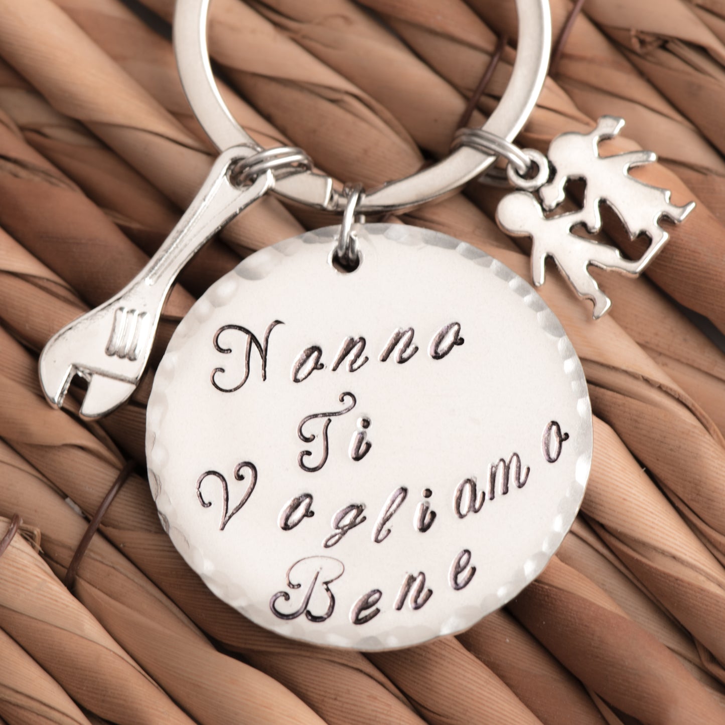 Portachiavi con ciondolo Bimbi per il Nonno
