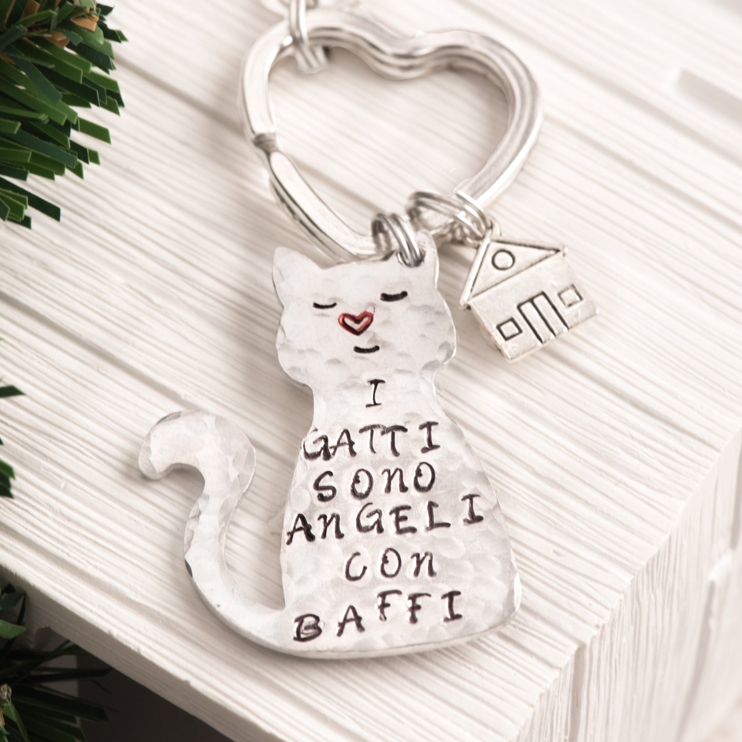 Portachiavi gatto personalizzabile