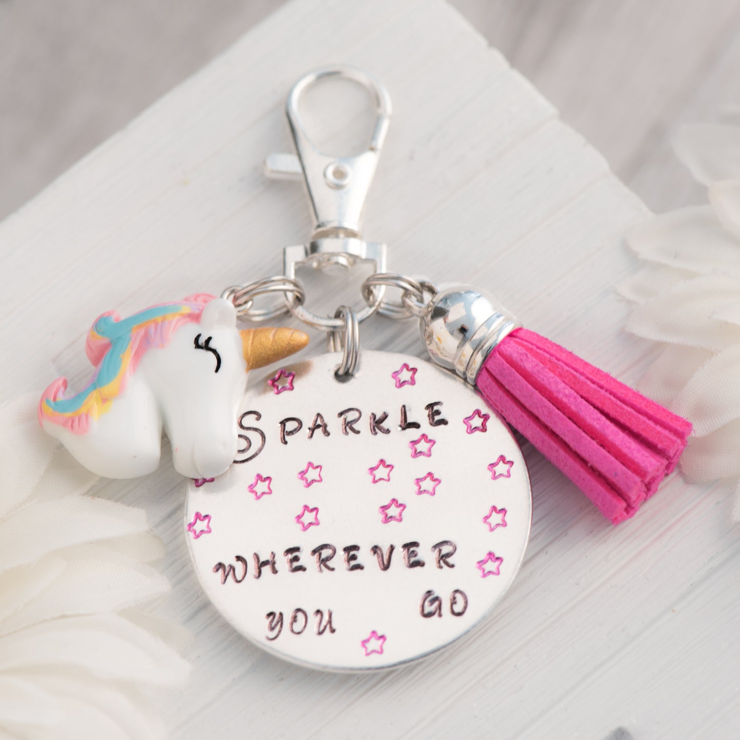 Portachiavi magico unicorno