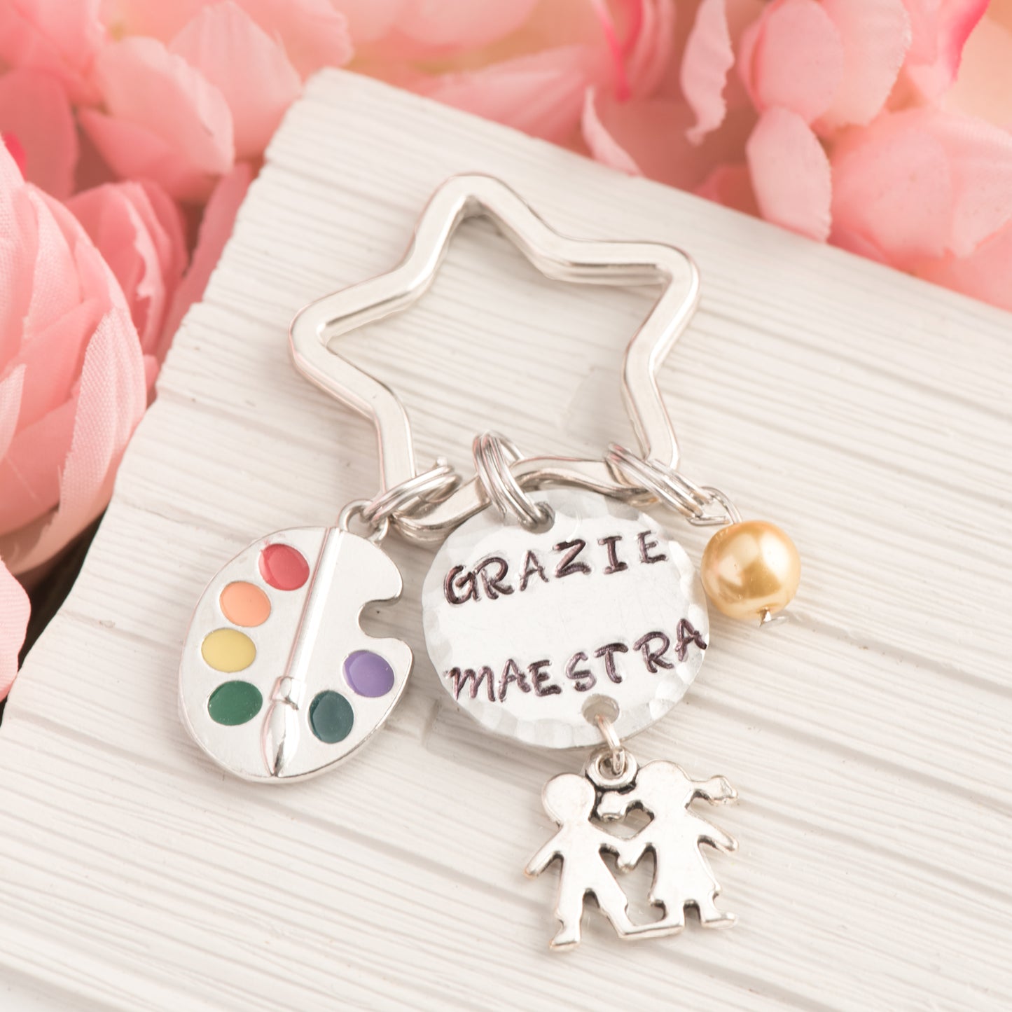 Portachiavi per la maestra di disegno