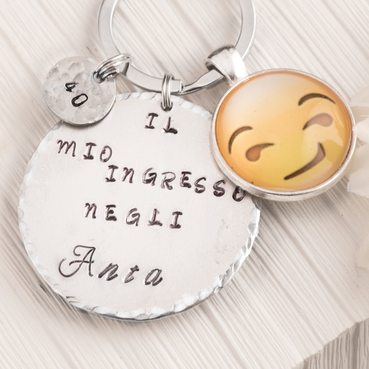 Emoji portachiavi per lei. Regalo 40 compleanno