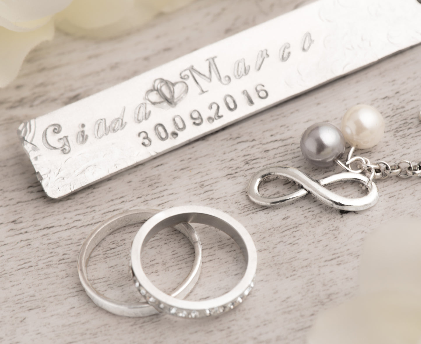 Segnalibro personalizzato Sposi Testimoni