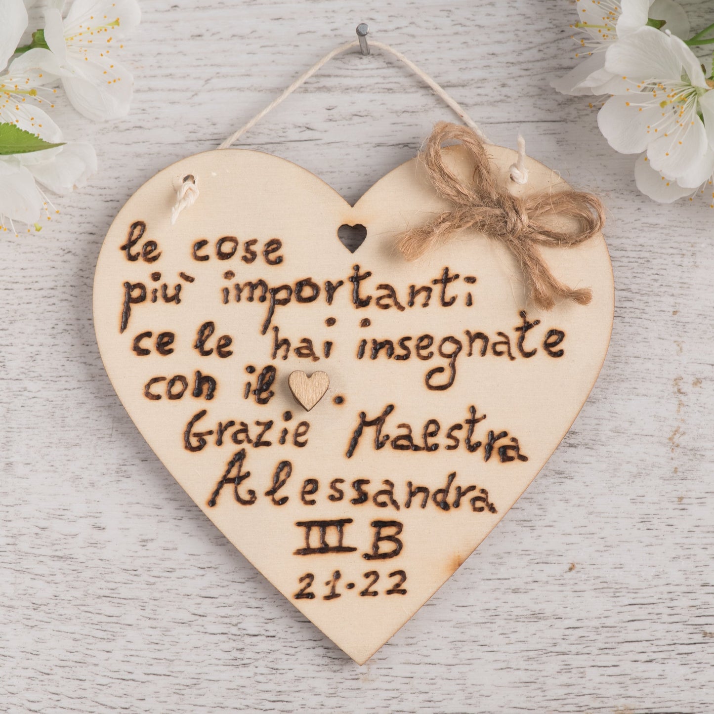 Targhetta regalo per le Maestre