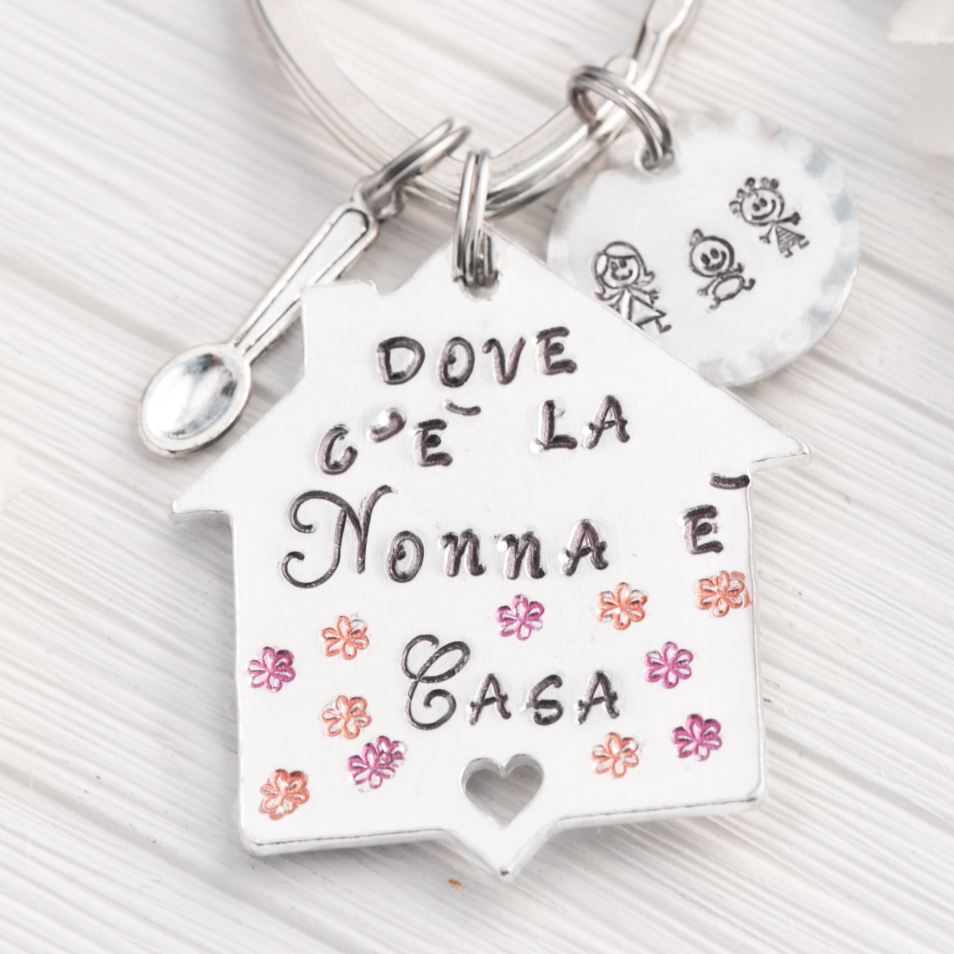 Portachiavi Regalo personalizzato per la Nonna