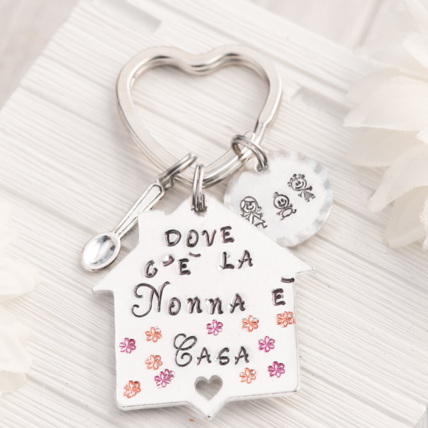 Portachiavi Regalo personalizzato per la Nonna