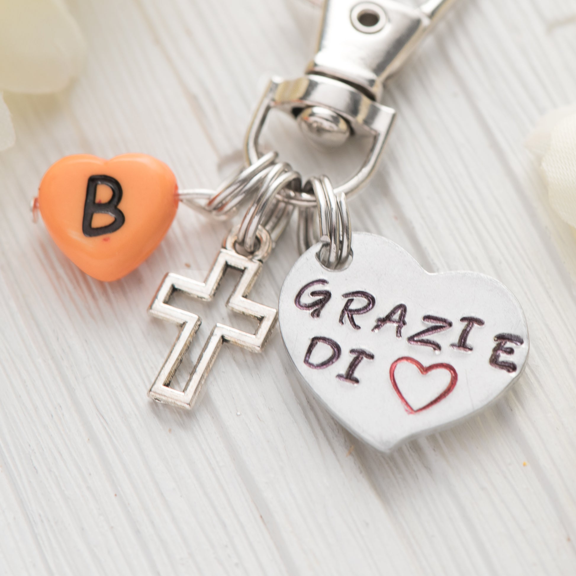 Regalo catechista - portachiavi con croce