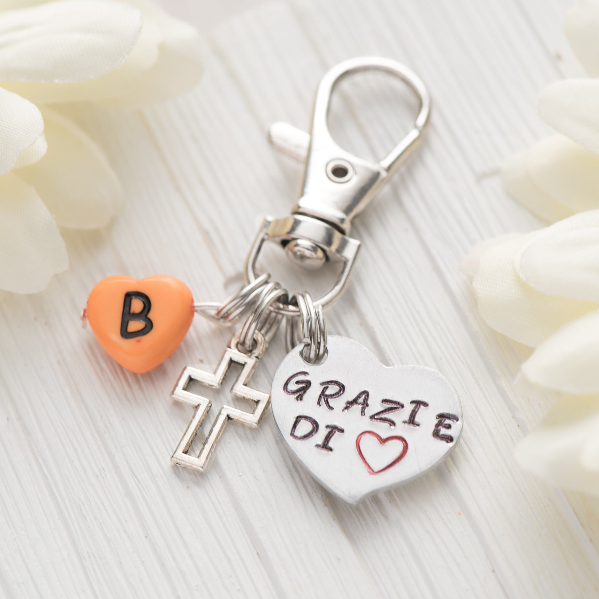 Regalo catechista - portachiavi con croce